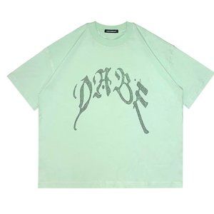 T-shirt Light Green Rhinestone